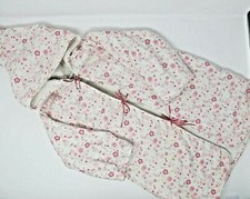 Baby Dior Infant Girls Cotton Hooded Bath Robe Wrap Size 24m - GUC