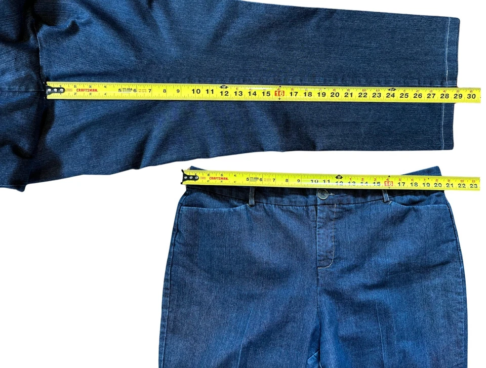 Pantalones de mezclilla para mujer Kim Rogers pierna recta, nuevos talla 18 Foto 4 de 4