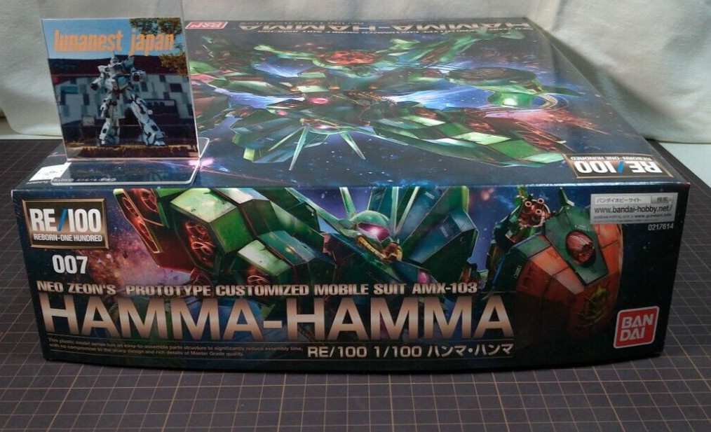 RE/100 AMX-103 HAMMA-HAMMA 1/100 scale Gundam PlasticModels MG