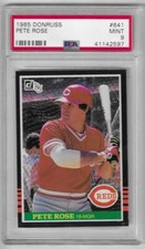 1985 Donruss Pete Rose #641 PSA 9 Mint Baseball Card.