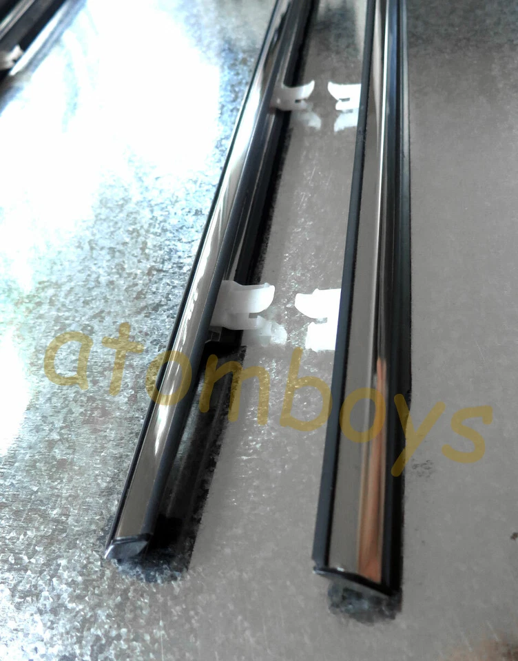 PARA TOYOTA COROLLA AE100 AE101 VENTANA VIDRIO SELLOS PUERTA CINTURÓN CROMO RESISTENTE A LA INTEMPERIE Foto 4 de 4