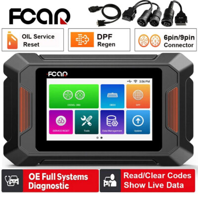 Fcar F802 Heavy Duty Truck Scanner HD All System DPF Regen Oil Reset Diagnostic