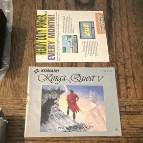 Konami King's Quest V Nintendo NES NTSC-U/C w/ Box & Manual Included 1992