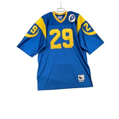 Mitchell & Ness Throwback Jersey Men 2XL Blue Eric Dickerson LA Rams 1985  Sewn