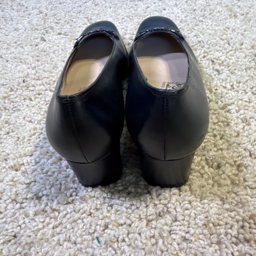 Salvatore Ferragamo Damenschuhe Größe 7,5 schwarz Leder flach S8507 - Bild 9 von 12