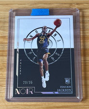 2021-22 Panini Noir Rookies Icon Edition Holo Silver Isaiah Jackson #29/35