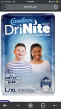 Comfees DriNite Juniors Youth Underwear Large / X-Large 70 to 125 lbs. 13 Ct