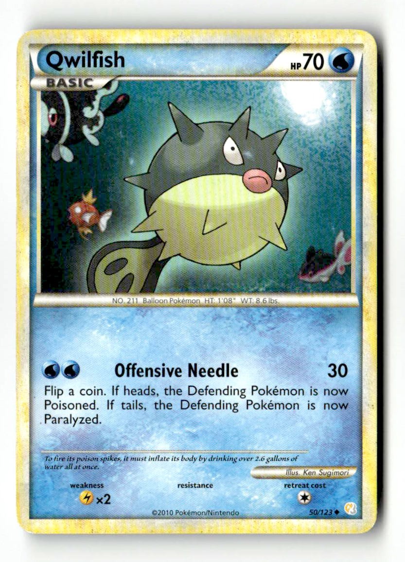 Qwilfish 50/123 HeartGold & SoulSilver Uncommon MP