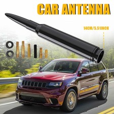 Bullet Style 0.5 Cal Short Black Antenna Mast Power for DODGE RAM  RAM 09-23