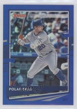 2020 Panini Donruss Nickname Variation Holo Blue Pete Alonso (Polar Bear) 2v5