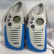Uniden Eco Trek 2 FRS420 Two Way Radios FM Walkie Talkies Tested Works Lot of 2