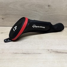 TaylorMade Stealth Hybrid Headcover Synthetic Knit Black Red Adjustable