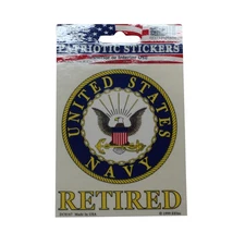 US Navy Retired Sticker Decal - USN Car Window Bumper DC0167  - OFFICIAL S039