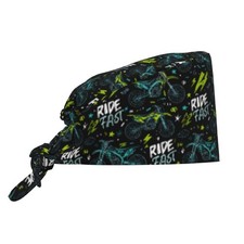 Working Cap Scrub Sweatband Adjustable Unisex Men Women Tie Back Hat Nurse