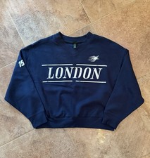 Wild Fable Women's Oversized Pullover Sweatshirt Navy Blue Sz L NWT