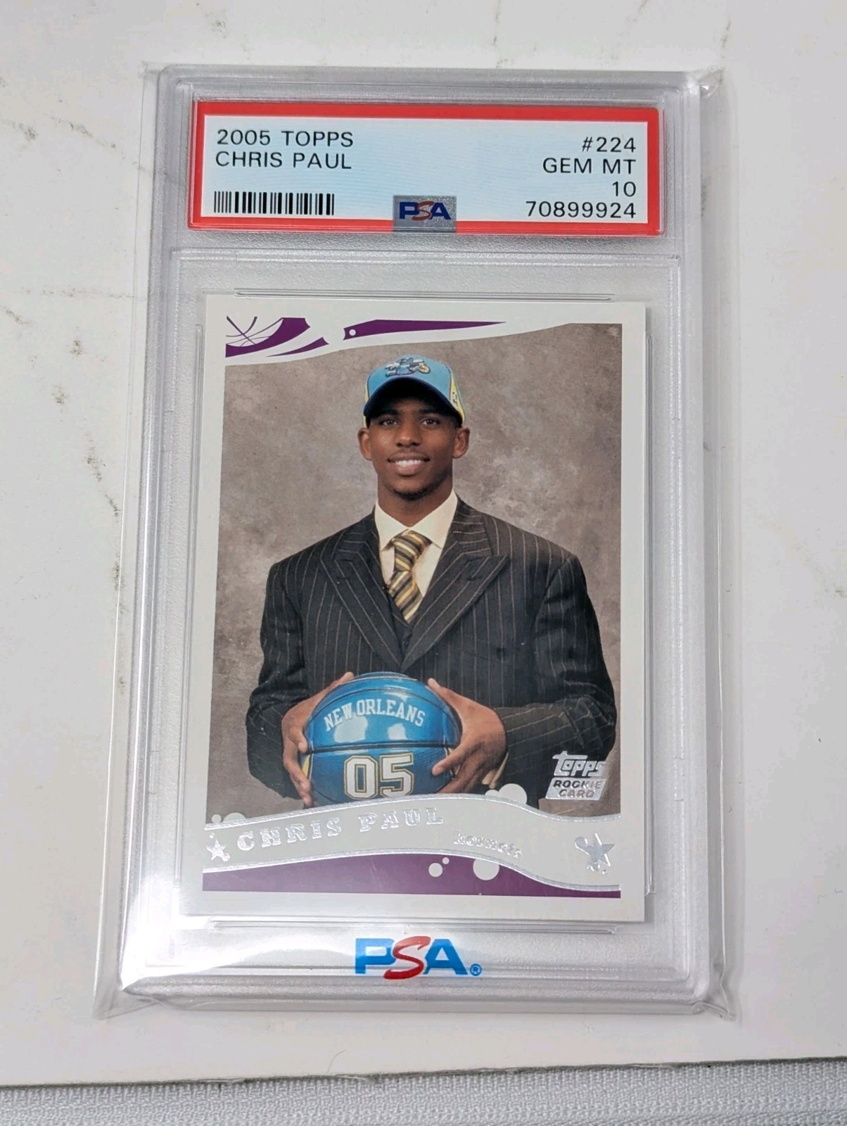 2005-06 Topps CHRIS PAUL RC PSA 10 #224 Rookie