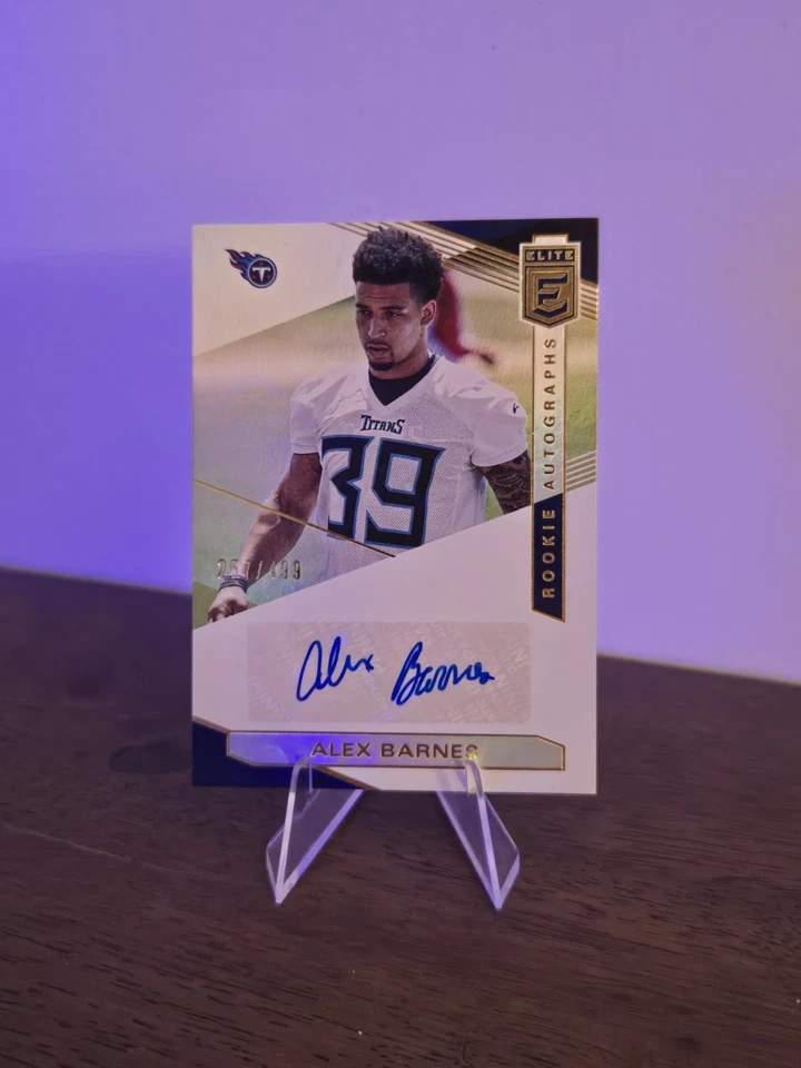 2019 Panini Donruss Elite RC Auto /499 Alex Barnes Titans - Image 2 of 4