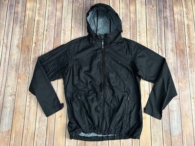 Columbia Windbreaker Hoodie Jacket Activewear Black Women s Size XL