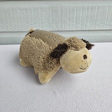 Dream Lites Pillow Pets Brown Puppy Dog 11" Star Projector Night Light WORKS