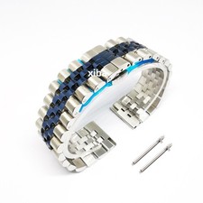 Quick Fit Jubilee 20mm 22mm Watch Bracelet Replacement Steel Watch Band Strap