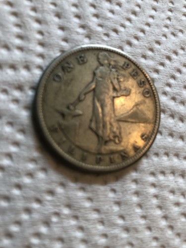 1908-S Peso Silver Coin. Made In The U. S. Phillipines Territory Coin. - Picture 3 of 6