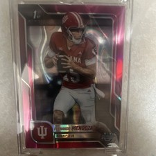 Topps 2025 Bowman University Chrome Fernando Mendoza 1st Bowman #109 Hoosiers