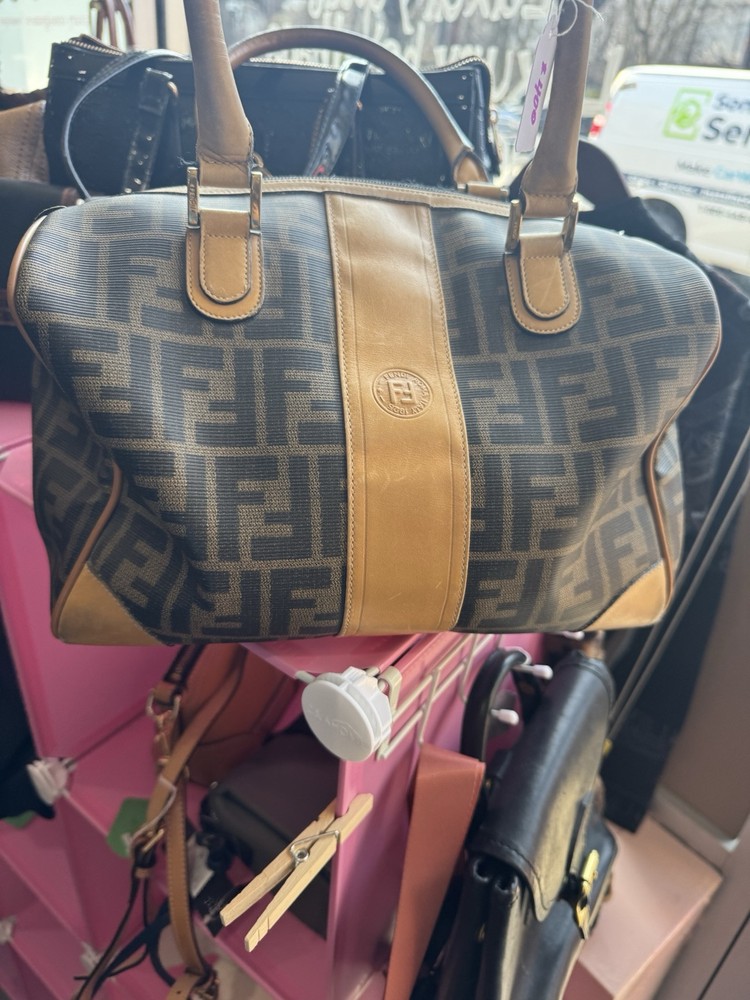 Fendi Zucca Monogram Bag Authentic Vintage Preloved Luxury Style