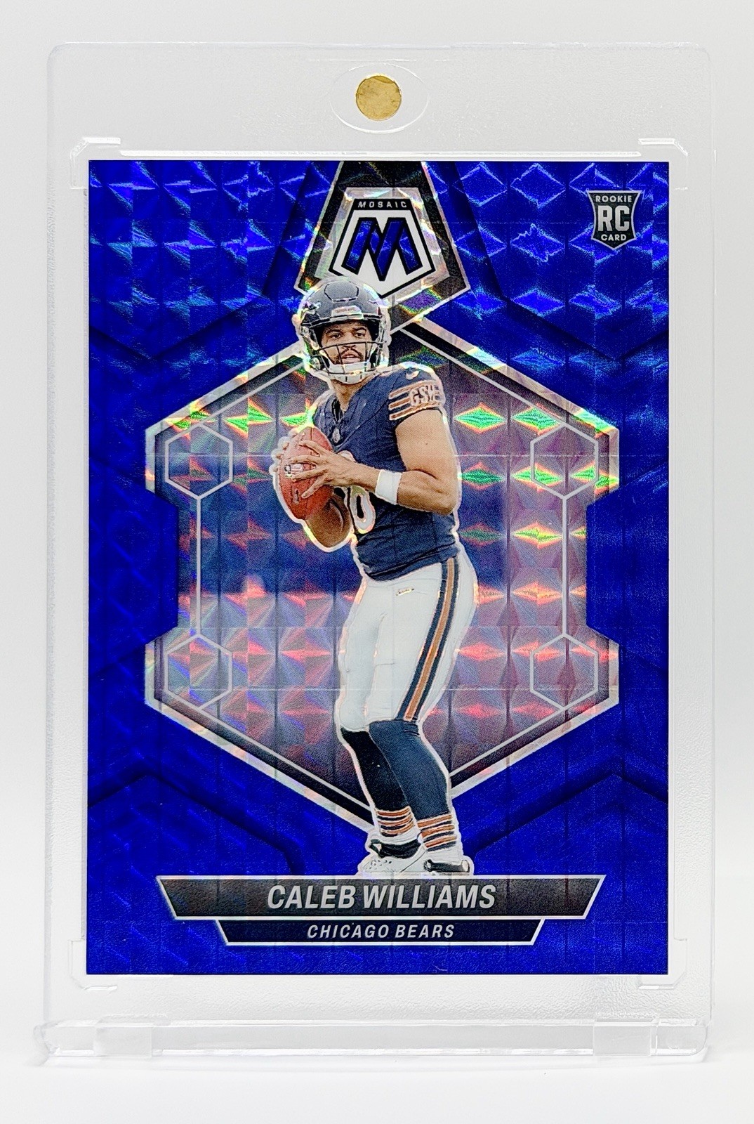 2024 Panini Mosaic Blue #301 Caleb Williams RC 95/99 Chicago Bears