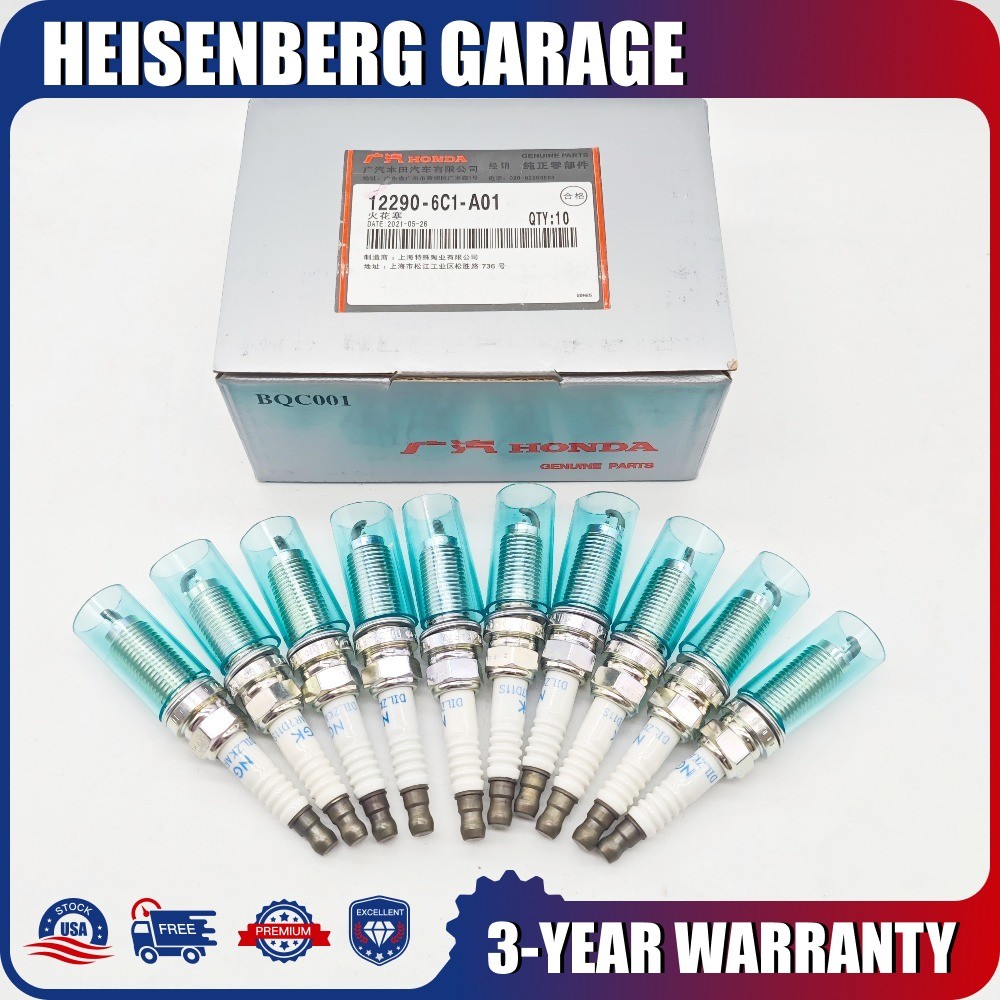 New Genuine 12290-6C1-A01 Spark Plug (10) For 2018-2020 Honda Accord Civic CR-V