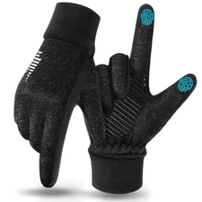 rivmount Lightweight Winter Running Gloves, Touch Screen & Anti-Slip Warm The...