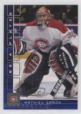 2001-02 ITG Be A Player Memorabilia Sapphire 21/100 Mathieu Garon #181 7ez