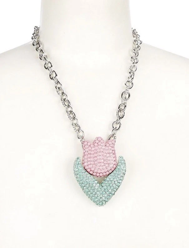 Betsey Johnson HOP TO IT COLGANTE TULIPÁN ROSA NUEVO CON ETIQUETAS $128