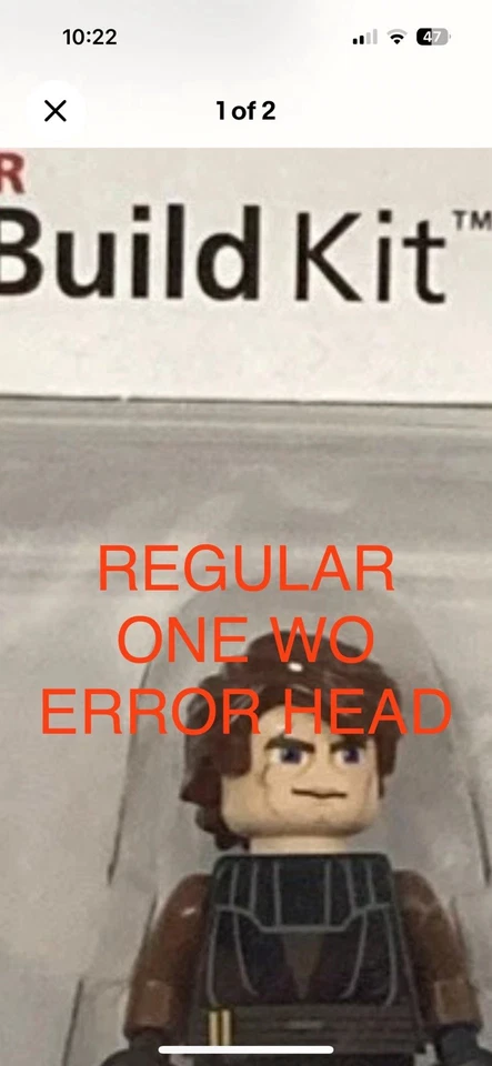 LEGO Star Wars minifigs Anakin clone head error sealed! Leia smooth hair Rare! - Image 2 of 4