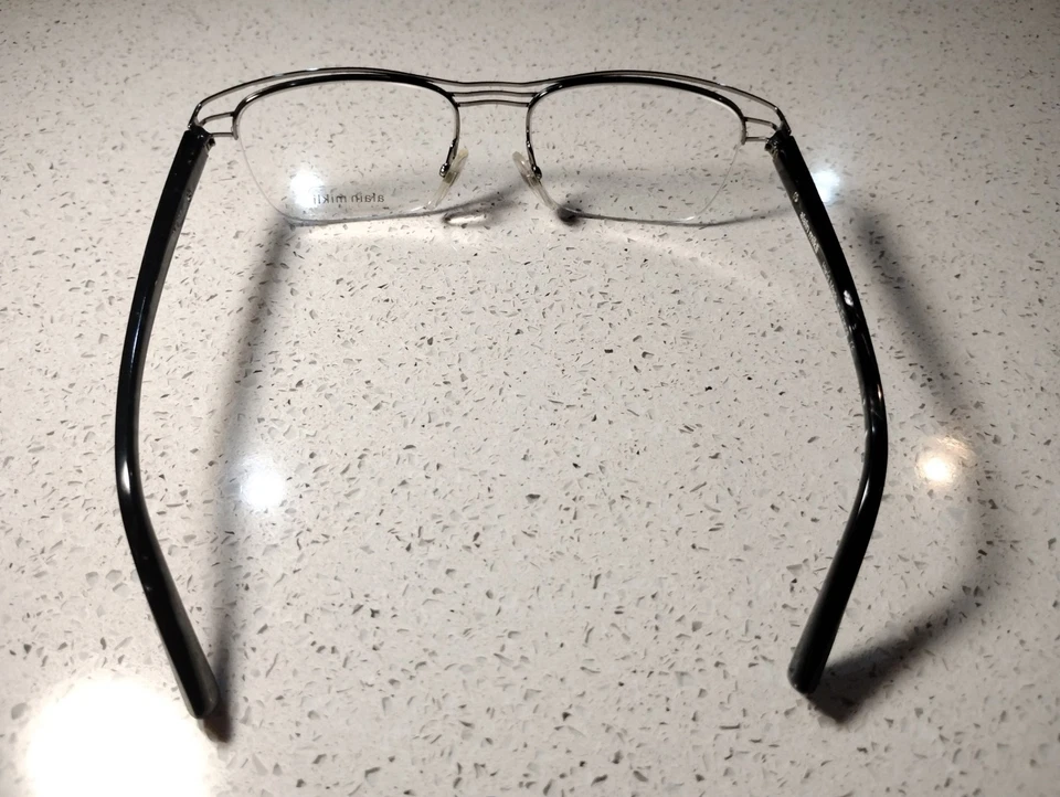 Gafas Alain Mikli Eyes RX pulidas plateadas gris mármol AL1225 MO94 53-18-135 Foto 4 de 4