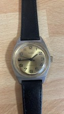 Vintage Ruhla Antimagnetic Mens Watch GDR Mechanical Champagne Dial working. DDR