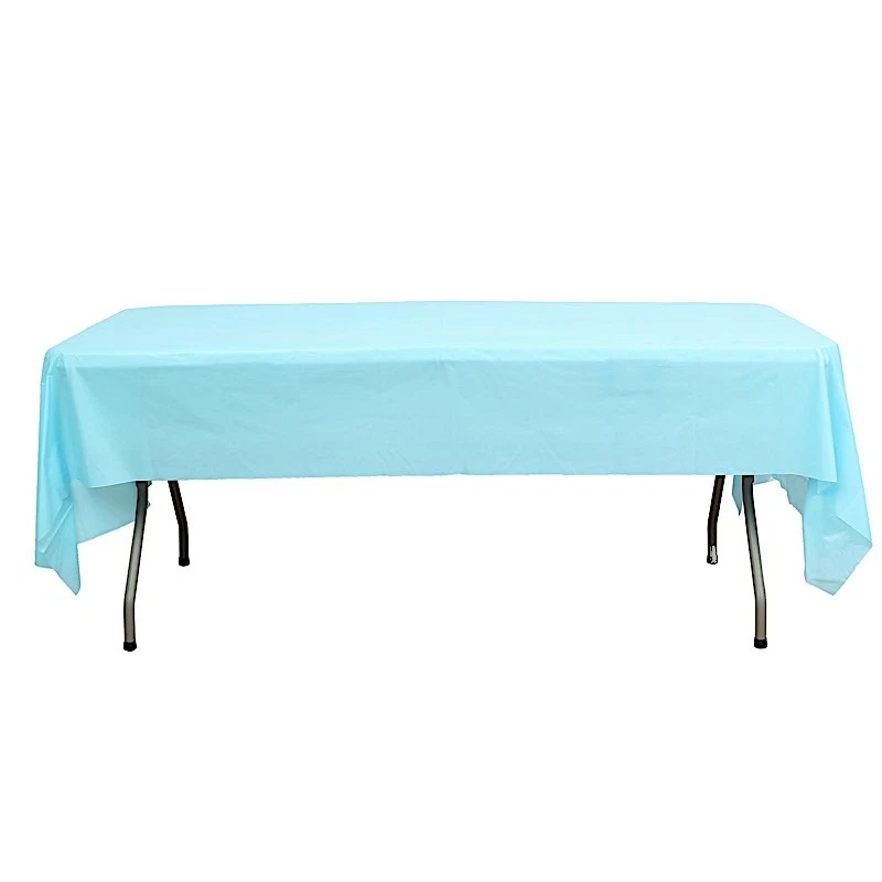10 pcs RECTANGLE 54x108" Disposable Plastic TABLE COVERS Tablecloths Party SALE - Image 3 of 4
