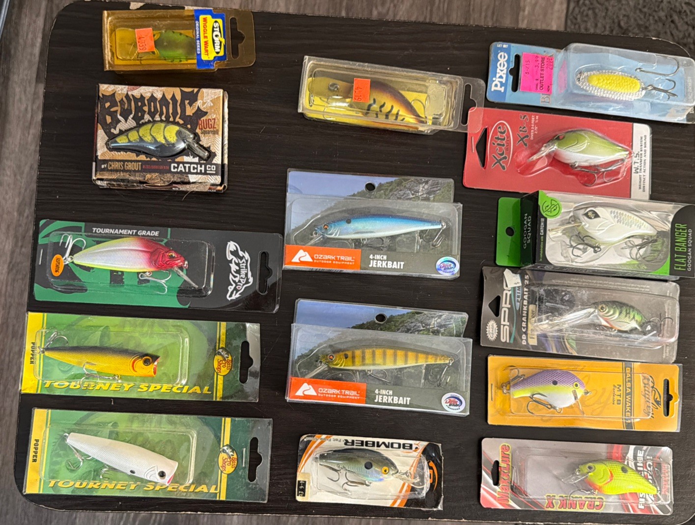 11 Michigan Stinger, Jointed Swim Baits, Rooster Tail, Wiggle Wart, Bomber + Lot - Image 4