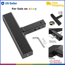 Hitch Step Steel 2 Inch Receiver Non Slip Bumper Guard 600lbs Load