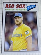 2026 Topps Heritage Baseball #23 Garrett Crochet, Boston Red Sox