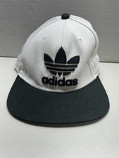 Adidas Originals Trefoil Snapback Hat White Adjustable Baseball Cap
