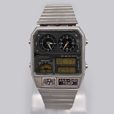 1985 Vintage Citizen Ana-Digi Temp Men  s Watch Japan Digital Analog 30-5316