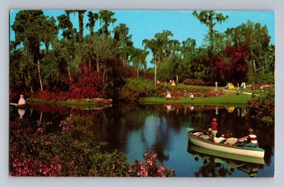 Tropical Wonderland Lake Eloise Cypress Gardens Florida Postcard Curt Teich FK43