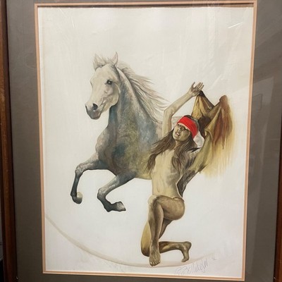 Popo and Ruby Lee   1980  Zen And I   Lithograph 19/400 - Artist Signed