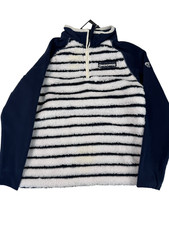 Craghoppers Kids Fleece Jacket Navy Striped Age 5-6 Insulating Outdoor Pullover
