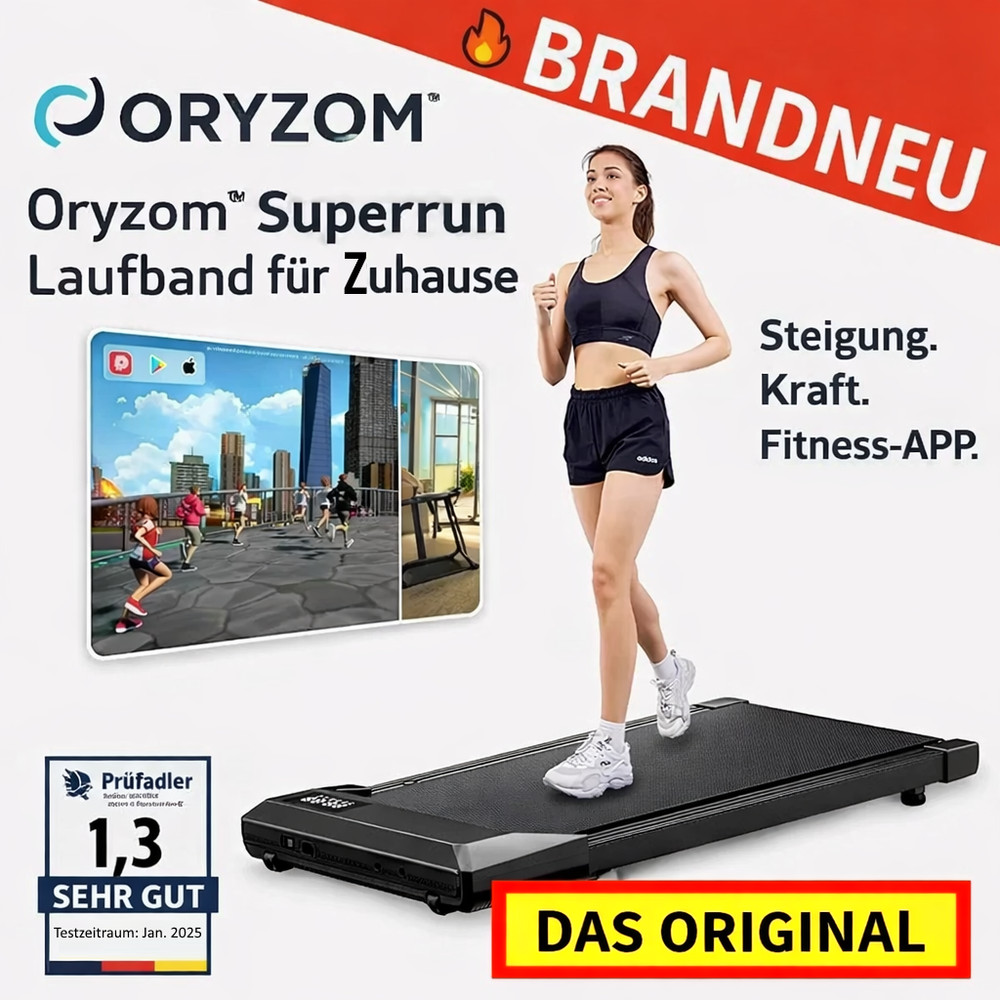 Oryzom™ Superrun Cinta de Correr para Casa & Oficina Con Elevación / 2,2 Ps