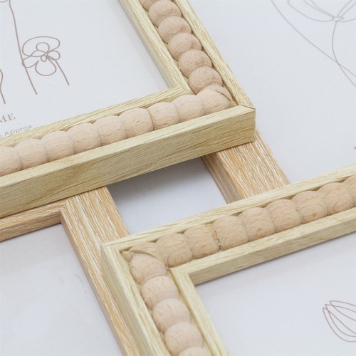4 Aperture Beaded Photo Frame | Multi Layered Wall Mounted Collage Frame - 29cm - Picture 6 of 6