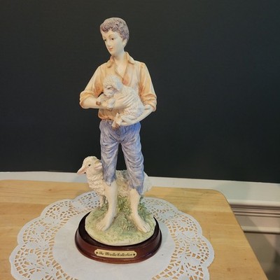 The Mirella Collection 13'' Figurine  Shephard  Boy w/ Sheep