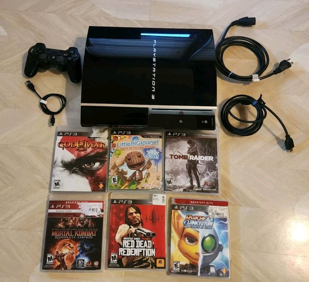  Sony PlayStation 3 (80GB) Console Bundle – Fully Tested