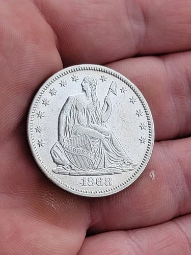 1868 Seated Liberty Half Dollar
