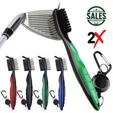 Golf Club Brush Cleaner Kit Groove Brush, Hook & Bag for Iron and Wood Clubs UK